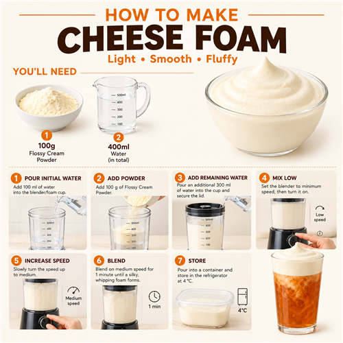 Cheese Foam Powder making guide